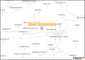 map of Novoye Rusanovo