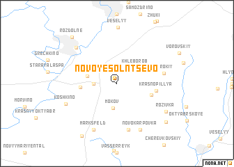 map of Novoye Solntsevo