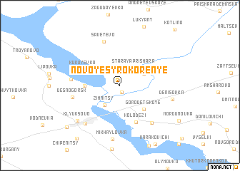 map of Novoye Syrokoren\