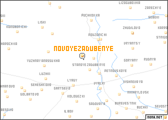 map of Novoye Zaduben\