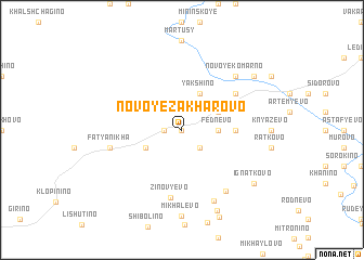 map of Novoye Zakharovo