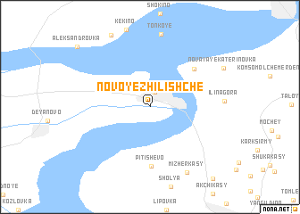 map of Novoye Zhilishche