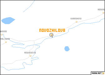 map of Novozhilova