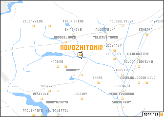 map of Novozhitomir