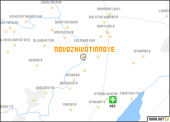 map of Novozhivotinnoye