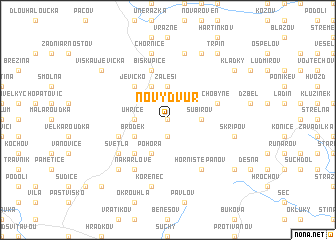 map of Nový Dvŭr