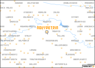 map of Nový Petřín