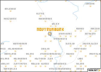 map of Nový Rumburk