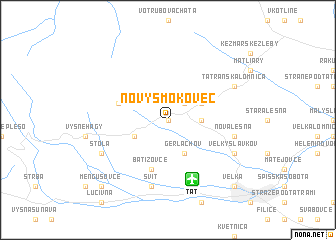 map of Nový Smokovec