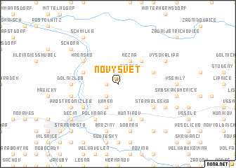 map of Nový Svět