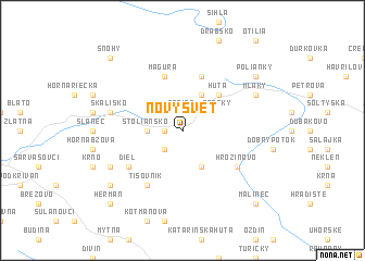 map of Nový Svet