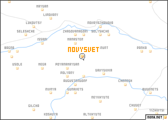 map of Novy-Svet