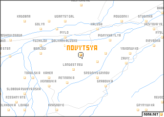 map of Novytsya