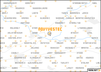 map of Nový Vestec