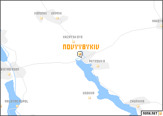 map of Novyy Bykiv