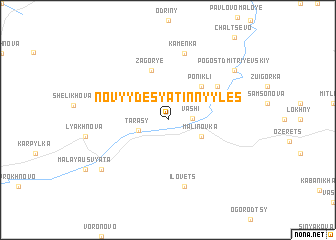 map of Novyy Desyatinnyy Les