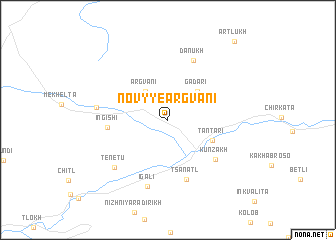 map of Novyye Argvani
