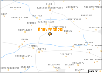 map of Novyye Gorki