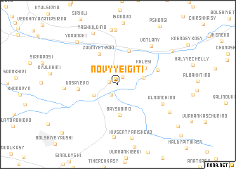 map of Novyye Igiti