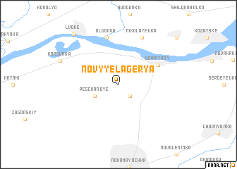 map of Novyye Lagerya