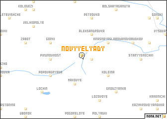 map of Novyye Lyady