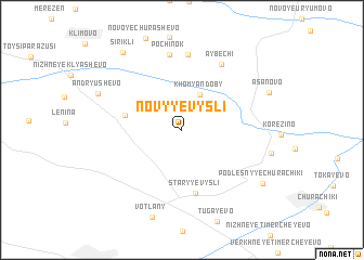 map of Novyye Vysli