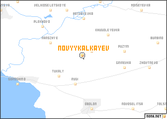 map of Novyy Kalkayev