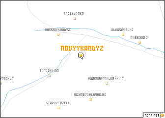 map of Novyy Kandyz