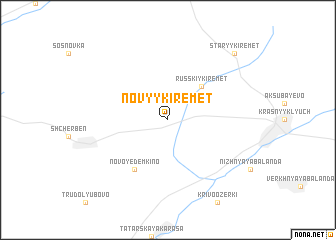 map of Novyy Kiremet\