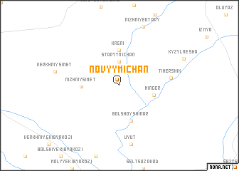 map of Novyy Michan