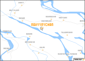 map of Novyy Rychan
