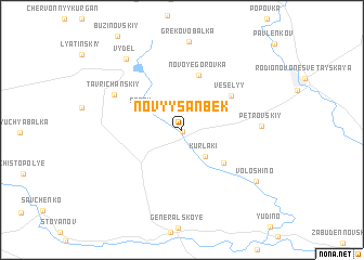 map of Novyy Sanbek