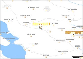 map of Novyy Svet