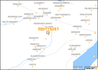 map of Novyy Svet