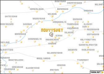 map of Novyy Svet