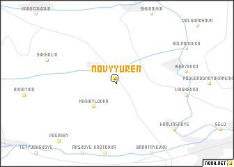 map of Novyy Uren\