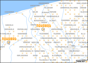 map of Nowābād