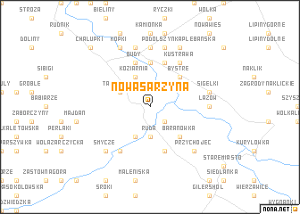 map of Nowa Sarzyna