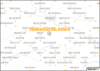 map of Nowawieś Królewska