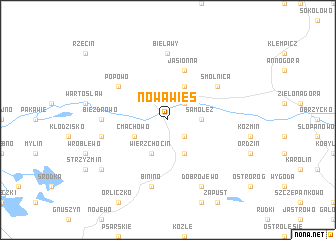 map of Nowa Wieś