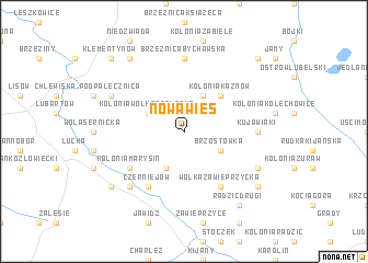 map of Nowa Wieś