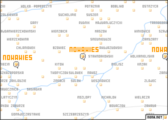 map of Nowa Wieś