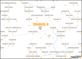 map of Nowa Wola