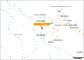 map of Nowdarān
