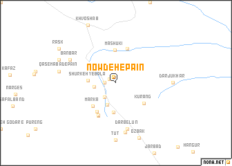 map of Nowdeh-e Pā\