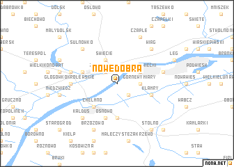 map of Nowe Dobra