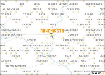 map of Nowe Miasto