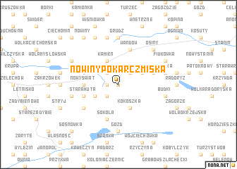 map of Nowiny Pokarczmiska