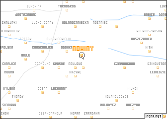 map of Nowiny