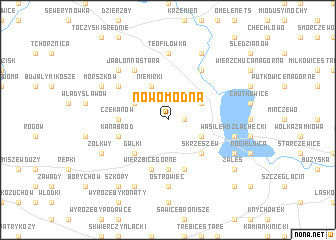 map of Nowomodna